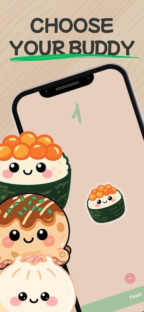 Sushi record and best score screen in Kawashi